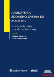 Judikatúra Súdneho dvora EÚ za rok 2016 vo veciach dane z pridanej hodnoty