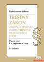 Trestný zákon, Zákon o trestnej zodpovednosti právnických osôb. 9. vyd., 9/2024