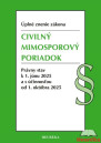 Civilný mimosporový poriadok. 1. vyd.,6/2025